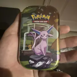 Prismatic Evolutions Mini Tin - Espeon Art - Sealed Brand New - Pokemon TCG - Image 1