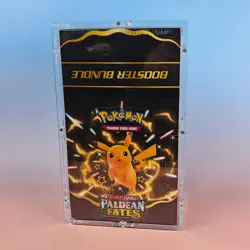 POKEMON TCG SCARLET VIOLET PALDEAN FATES BOOSTER BUNDLE SEALED ACRYLIC CASE - Image 1