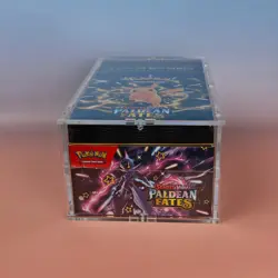 POKEMON TCG SCARLET VIOLET PALDEAN FATES BOOSTER BUNDLE SEALED ACRYLIC CASE - Image 5