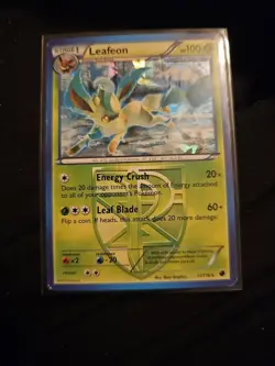 Pokemon TCG Leafeon 11/116 B&W Plasma Freeze Cracked Ice Holo Rare 2013 - Image 1