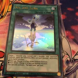 SOL AND LUNA BACH-EN085 1ST EDITION BATTLE OF CHAOS YUGIOH - Image 1