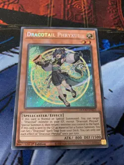Dracotail Phryxul DOOD-EN023 Secret Rare 1st Edition NM Yu-Gi-Oh TCG - Image 1