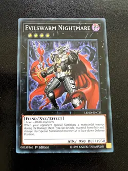 Evilswarm Nightmare Common Legendary Hero Decks 1st Edition LEHD-ENC35 LP - Image 1
