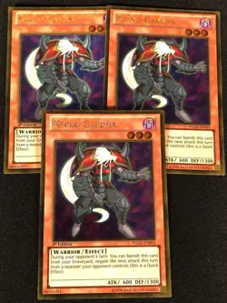 Yugioh Necro Gardna PGLD-EN063 1ST GOLD X3 (LP) - Image 1