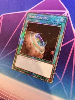 Terraforming RA04-EN084 Platinum Secret Rare 1st Edition Near Mint Condition - Image 3