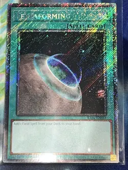 Terraforming RA04-EN084 Platinum Secret Rare 1st Edition Near Mint Condition - Image 1