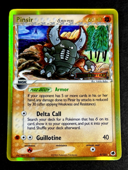 2006 Pokemon PINSIR Ex Dragon Frontiers REVERSE HOLO Misprint ERROR Card 9/101 - Image 2