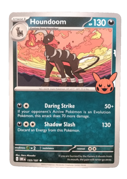 Houndoom 133/197 Trick or Trade Booster 2024 Pokemon Card - Image 1