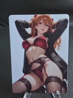 Asuka Langley Soryu - Evangelion - double-sided -Waifu card /Goddess story - Image 1