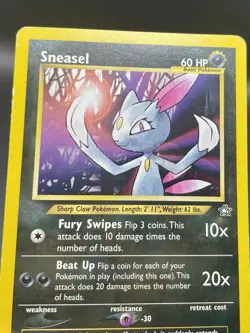 Sneasel 25/111 Neo Genesis (2000) Rare Non-Holo Vintage Card Pokemon TCG MP - Image 5