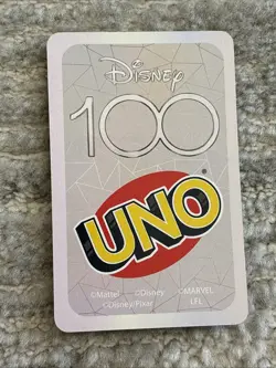 Iron Man 6 Disney 100 Exclusive Special Foil Holographic UNO Card RARE - Image 2