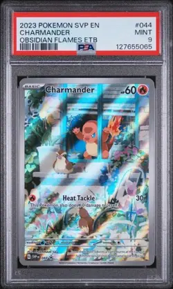 2023 Pokemon SVP Card Obsidian Flames ETB Charmander #044 Promo PSA 9 MINT - Image 1