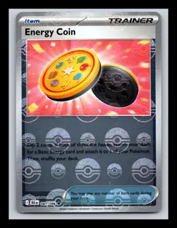 Energy Coin (Poke Ball Pattern) Holo NM #081/086 SV: Black Bolt Pokemon Card - Image 1