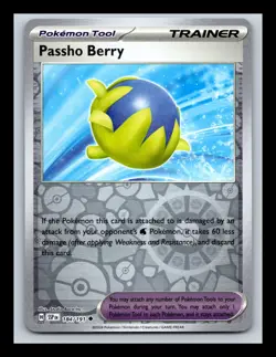Passho Berry Reverse Holo NM #184/191 SV08: Surging Sparks Pokemon Card - Image 1
