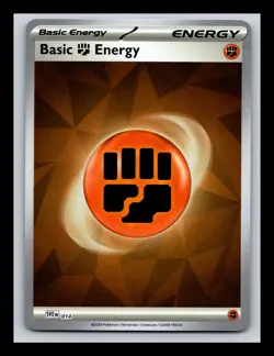 Basic Fighting Energy Holo NM #014 SVE: Scarlet & Violet Energies Pokemon Card - Image 1