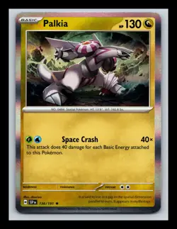 Palkia Holo Rare NM #136/191 SV08: Surging Sparks Pokemon Card - Image 1