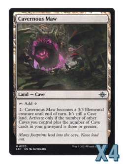 MTG-NM Playset(X4)-Cavernous Maw-270-The Lost Caverns of Ixalan - Image 1