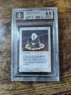 MTG Beta Circle of Protection Blue BGS 8.5 MINT 1993 - Image 1