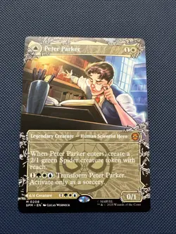 MTG Peter Parker (0208) (Borderless) - Marvel's Spider-Man (SPM) NM - Image 1