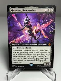 2025 MTG Gwenom, Remorseless (Extended Art) Marvel's Spider-Man Regular - Image 1