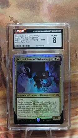 MTG Discord, Lord of Disharmony Foil Secret Lair Ponies The Galloping 2 CGC 8 - Image 1