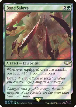 Bone Sabres - 088* - NM - Warhammer 40,000 (40K) - Surgefoil - MTG - Image 1