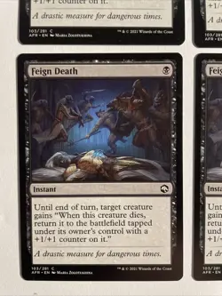4x Mtg D&D Forgotten Realms Feign Death NM/M Magic The Gathering - Image 2