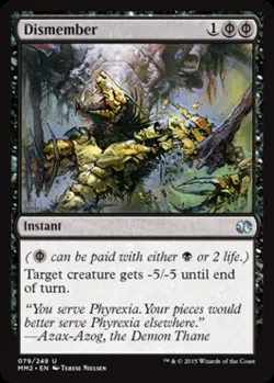 Dismember - Light Play MTG Modern Masters 2015 - Image 1