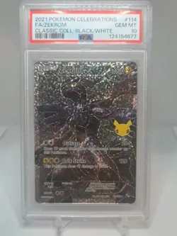 2021 POKEMON CELEBRATIONS CLASSIC COLL #114 FULL ART/ZEKROM PSA 10 - Image 1