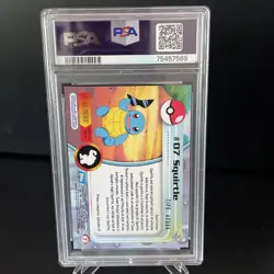 Pokemon Squirtle Topps (1999) Pokemon TV (Italian) PSA 9 Mint - Image 2