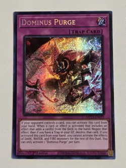 Dominus Purge MP25-EN095 Prismatic Secret Rare Yugioh 2025 Mega-Pack Mint - Image 1