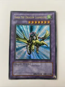 Yugioh Gaia The Dragon Champion Lob 4x Misprint Reverse Ultra Rare+ Faded Lp - Image 1