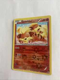 Growlithe RC4/RC25 Reverse Holo Pokemon Card 2013 Legendary Treasures LP/NM - Image 2