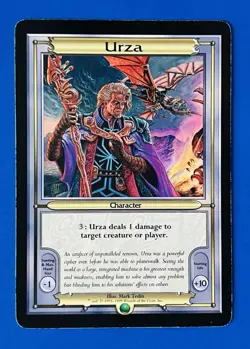 MTG Urza Vanguard Oversized Card 1999 Magic The Gathering Wizards of The Coast - Image 1