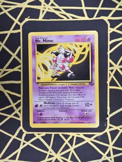 🔥 Mr. Mime 22/64 🔥 Original Non Holo Rare Jungle Set Pokemon Card WOTC 1999 - Image 2