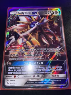 Solgaleo GX 89/149 - Sun & Moon - Half Art - Pack Fresh Pokemon Card - Image 2