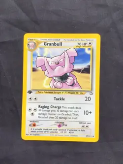 Pokemon Cards: Neo Genesis 1st Edition Uncommon: Granbull 37/111 - Image 1