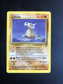 Pokemon Common Card : Cubone 70/130 (Base Set 2) - Image 1