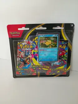 Pokemon Trading Card Game Mega Evolution 3 Pack Blister Set - Image 1