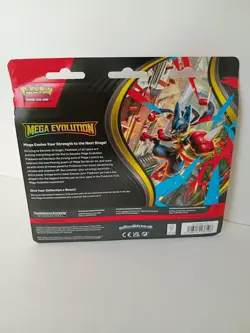 Pokemon Trading Card Game Mega Evolution 3 Pack Blister Set - Image 2
