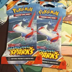 Pokemon Surging Sparks Booster Pack - 10 Cards / Pack - Random Art - SEALED - Image 1