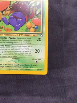 Pokemon Cards: Neo Genesis 1st Edition Uncommon: Gloom 36/111 - Image 4