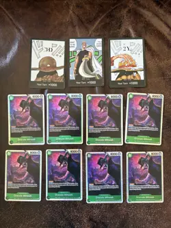(8) Dracule Mihawk SR OP12-030 (3) Don Cards No Reserve! - Image 1