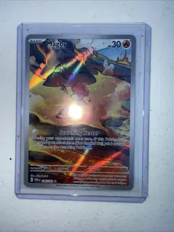 Pokemon TCG Magby Paradox Rift Holo Card 186/182 Near Mint - Image 1
