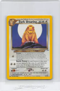 DARK URSARING 21/105 - RARE - Neo Destiny - VINTAGE WOTC POKEMON CARD - LP/MP - Image 1