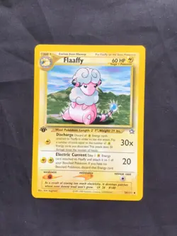 Pokemon Cards: Neo Genesis 1st Edition Uncommon: Flaaffy 34/111 - Image 1