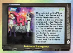 Topps - Pokemon - Pokemon Emergency - Non Holo - EP2 - Blue Label Series 2 Card - Image 2