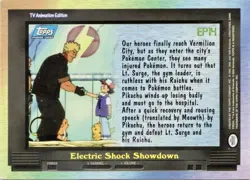EP14 Electric Shock Showdown - Topps Blue Logo - TV Series Pokemon Card - LP - Image 2