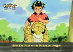 '00 Topps Blue Logo TV Animation Card EP8 The Path To The Pokemon League LP - Image 1