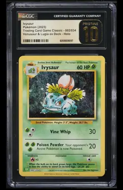 ‼Ivysaur Pokemon (2023) Trading Card Game Classic - 002/034 CGC 10 PRISTINE💨 - Image 1